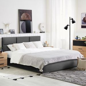 Bedroom Berlin Gray Fabric Color 175x214x115cm