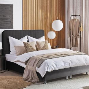 Bedroom Karen in gray with chest 208x170x130 (160x200)