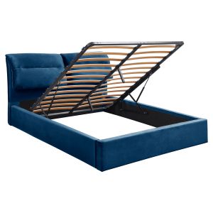 Bedroom Kendra Hm565,18 with chest of drawers with blue fabric 160x200cm