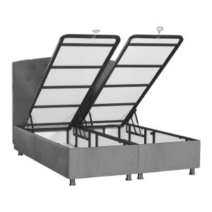 Lanse bedroom with anthracite chest for mattress 160x200cm