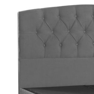 Lanse bedroom with anthracite chest for mattress 160x200cm