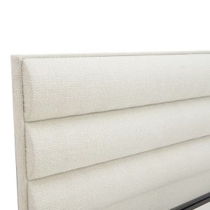 Luxe bedroom with chest of drawers, cream color, for mattress 160x200cm