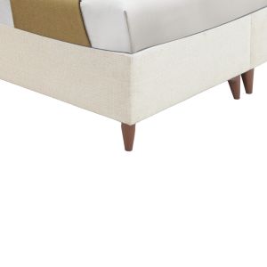 Luxe bedroom with chest of drawers, cream color, for mattress 160x200cm