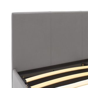 Bedroom Norse Pu with chest of drawers gray mat for mattress 160x200cm