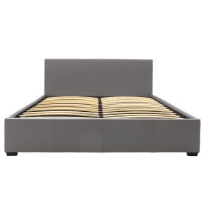 Bedroom Norse Pu with chest of drawers gray mat for mattress 160x200cm