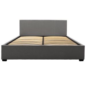 Bedroom Norse with chest of drawers, dark gray, mattress pad 160x200cm