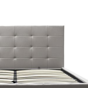 Roi Pu bedroom with chest of drawers, gray color, mattress mat 160x200cm