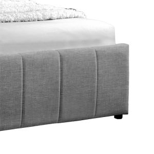 Bedroom Tatiana textile anthracite color with chest 160x200cm