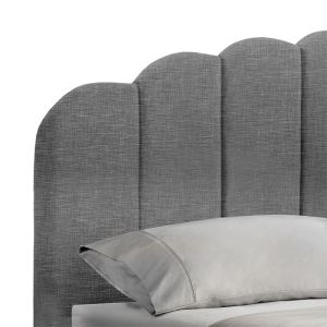 Bedroom Tatiana textile anthracite color with chest 160x200cm