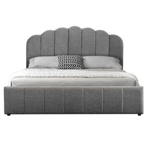 Bedroom Tatiana textile anthracite color with chest 160x200cm