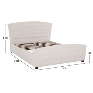 Bedroom double bed Odelia with Pu leather Hm550.11