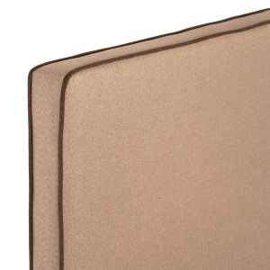 Bedroom double bed with beige fabric Indra Fb9662,02 for mattress 160x200cm
