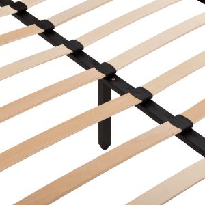 Bedroom double bed with beige fabric Indra Fb9662,02 for mattress 160x200cm