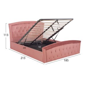 Bedroom with chest of drawers Odelia 160x200 Hm581,02 185x212x113cm