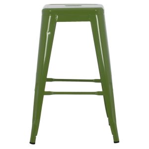 Medium height metal bar stool Hm8573,13 Melita Relix green