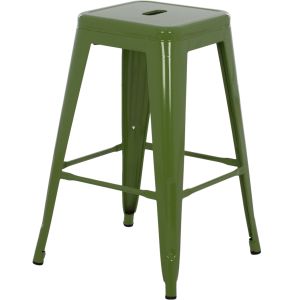 Medium height metal bar stool Hm8573,13 Melita Relix green