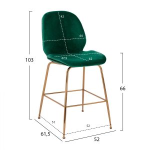 Middle height bar stool Middle Height Nora Hm8524,03