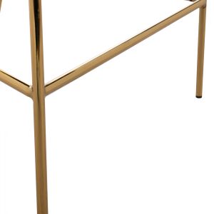 Medium high bar stool Theodore plush ash rose Hm8734,02 60x55x100cm