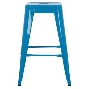Medium-high metal bar stool Hm8573,08 Melita Relix blue