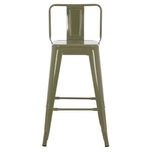 Medium-high metal bar stool Melita Relix green Hm8574,03