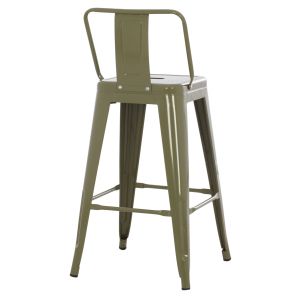 Medium-high metal bar stool Melita Relix green Hm8574,03
