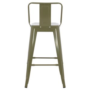 Medium-high metal bar stool Melita Relix green Hm8574,03