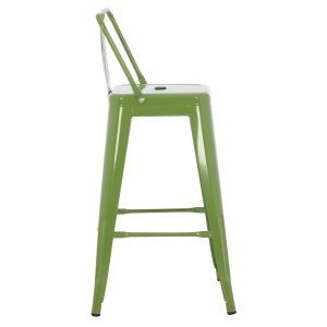 Medium-high metal bar stool Melita Relix green Hm8574,13