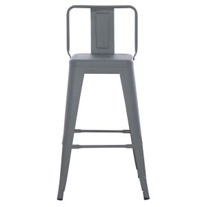 Medium-high metal bar stool Melita Relix gray Hm8574,10