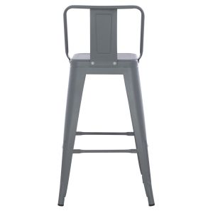 Medium-high metal bar stool Melita Relix gray Hm8574,10