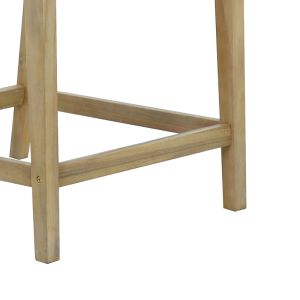 Средновисок бар стол Amalfi Chair акация масив бежов текстил 59x63,5x104,9cm