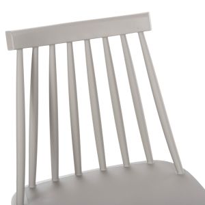 Medium-high bar stool Vanessa gray polypropylene wooden legs Hm9300,10 45x48x96hcm