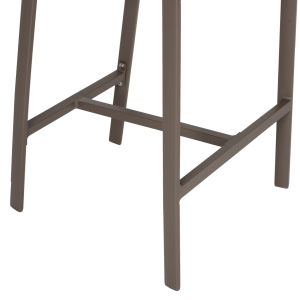 Medium-high bar stool aluminum color Champagne-textile-pe rattan 56x58x105hcm Hm5892.23