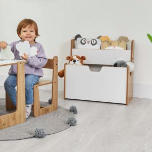 Crane shelf natural-white Mdf 57x34x55cm
