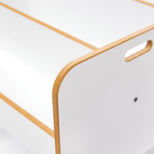 Стелаж Dovere бял Mdf 56x34x55cm