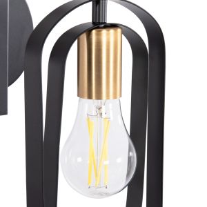 Wall lamp Biut Hm7443.11 metal in black - gold 16x19x38cm.