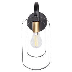 Wall lamp Biut Hm7443.11 metal in black - gold 16x19x38cm.