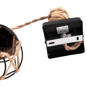 Wall lamp Kinan Hm4466 metal-rope 15.5x21x44cm.