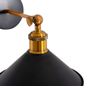 Wall lamp Reston2 Hm4464 metal base and cover-aluminum center for bulb 21x21x32hcm.