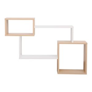 Стенен рафт Beldra в естествен бял цвят 84x15x57.8 см