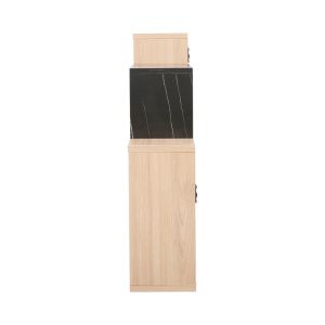 Стенен рафт Beldra в естествен и мраморен цвят 84x15x57.8 см