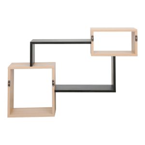 Стенен рафт Beldra в естествен и мраморен цвят 84x15x57.8 см