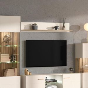 Стенен рафт Essex Zp кашмир/артизан дъб 138x20x24см