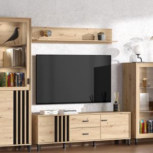 Стенен рафт Laval Zp Artisan Oak 120x20x24см