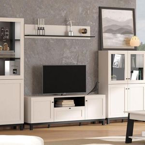 Стенен рафт Savoia Zp кашмир-емпозит черен 137x20x24см Dfl