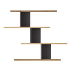 Стенен рафт Zaka в естествен антрацит 98.7x14.5x78см