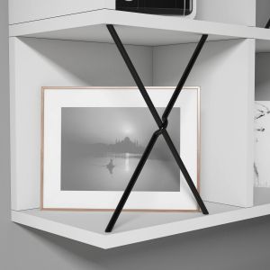 Melamine wall shelf in white color Hm9520,03