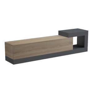 СТЕНЕН ТВ ШКАФ FLATO SONOMA-ANTRACIT 150X29.5X38.5СМ