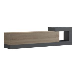 СТЕНЕН ТВ ШКАФ FLATO SONOMA-ANTRACIT 150X29.5X38.5СМ