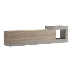 СТЕНЕН ТВ ШКАФ FLATO SONOMA-СИВ БЕЖОВ МРАМОРЕН ВИД 150X29.5X38.5СМ