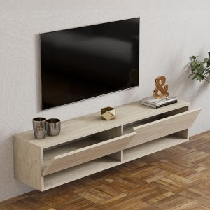 Melosa travertine wall TV cabinet 141x30x31cm